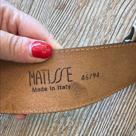 Matisse Italy Leopard Fur Leather Belt with Animal Print and Pouch - Picture 9 of 16